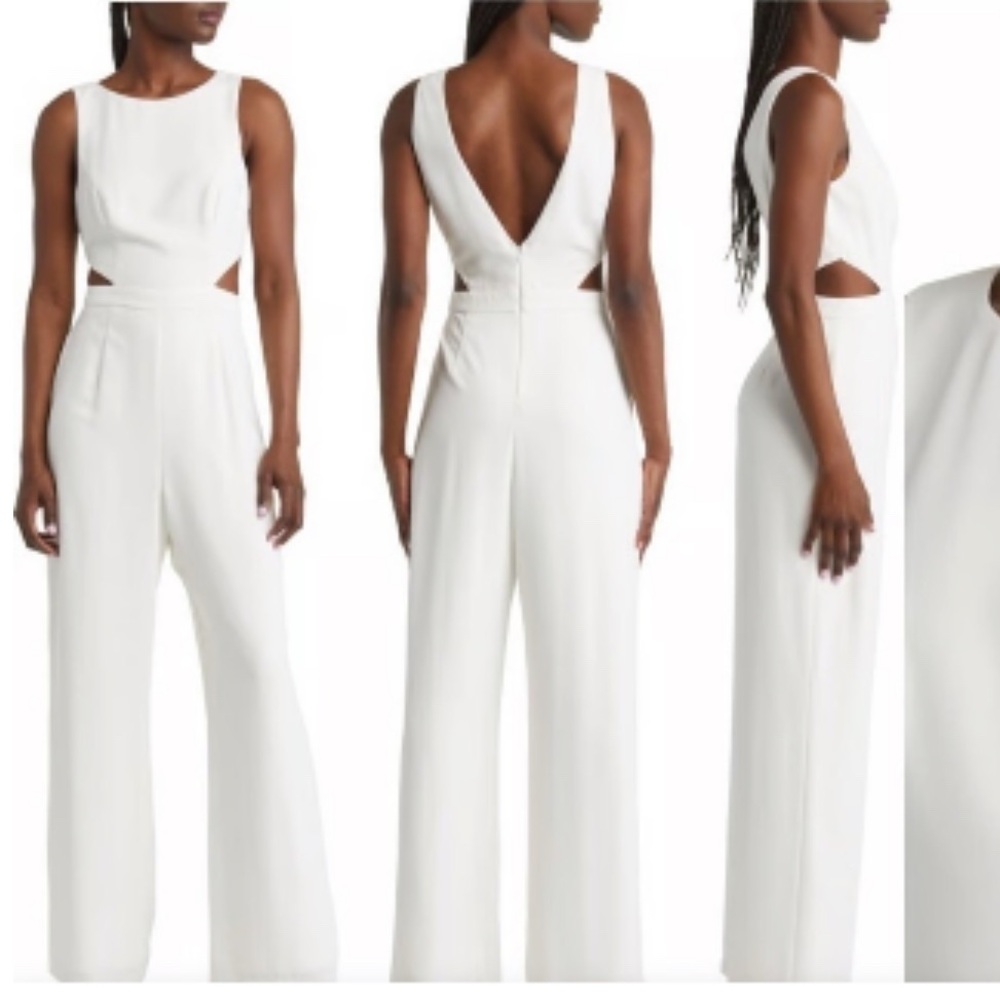 Lulu's Chic White Cutout Jumpsuit